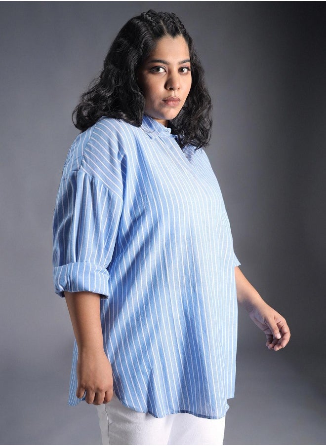 HIGH STAR - Women Blue Shirts - Image 1