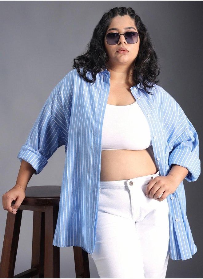 HIGH STAR - Women Blue Shirts - Image 1