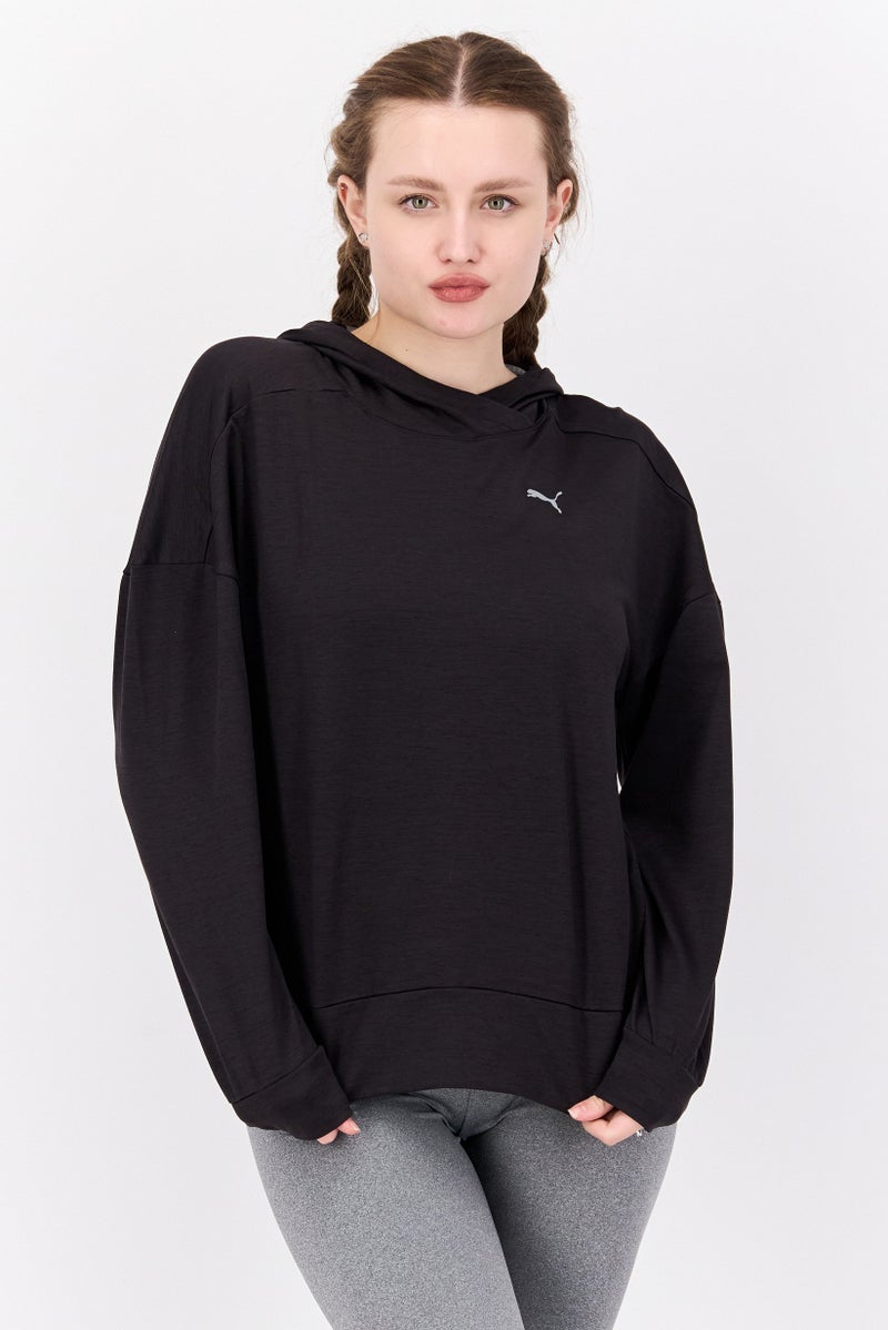PUMA Women Sportswear Fit Training Hoodie, Black - Image 1