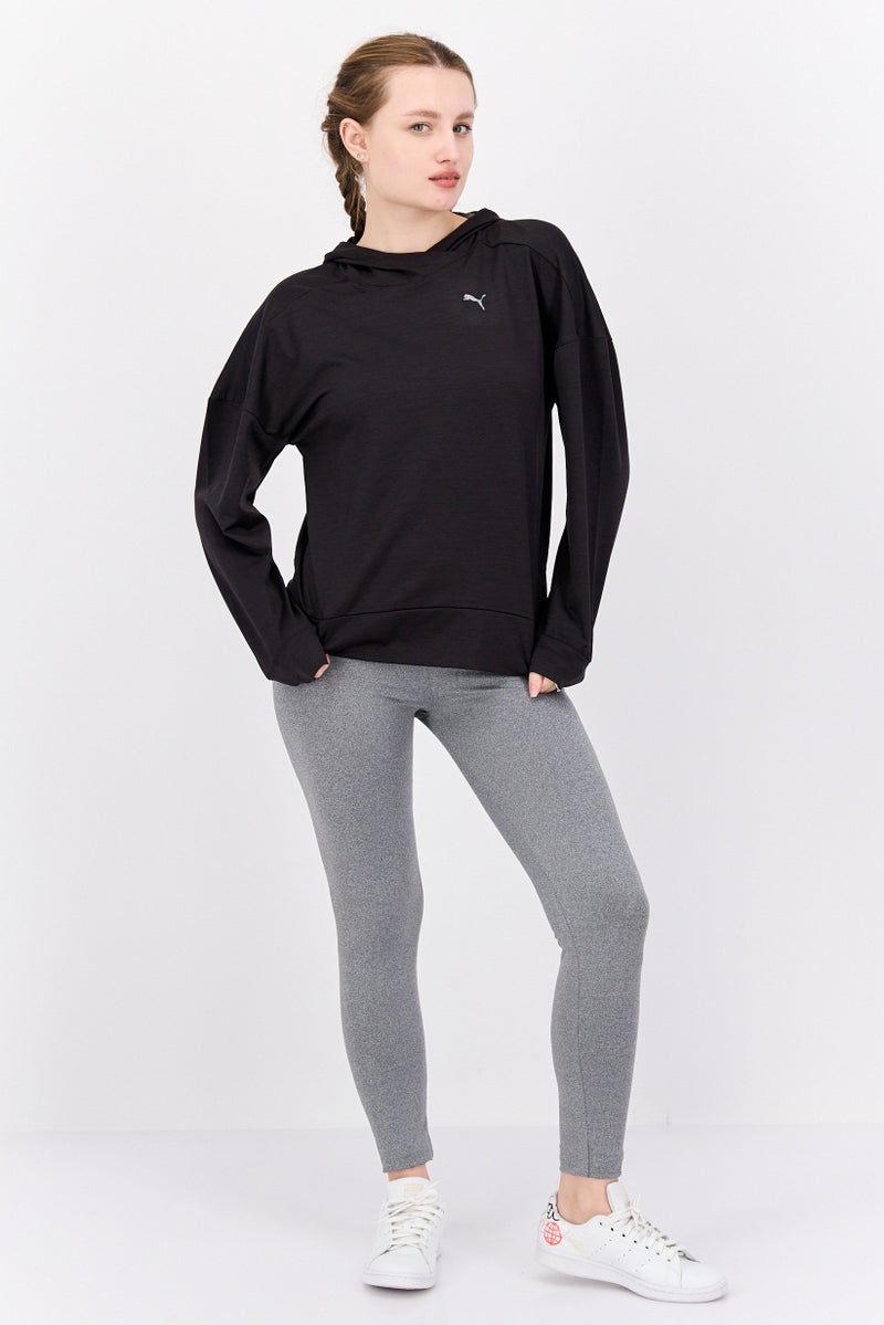 PUMA Women Sportswear Fit Training Hoodie, Black - Image 4