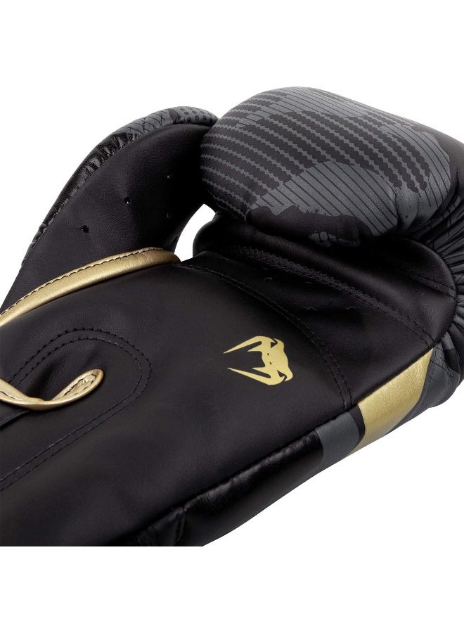 Venum Elite Boxing Gloves - Dark camo/Gold - Image 5