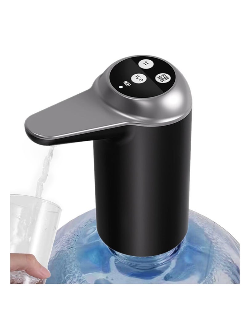 ECVV ECVV Electric Water Bottle Pump USB Charging Water Dispenser with 2 Modes for 1-5 Gallon Bottles Automatic Drinking Water Pump for Office Home Camping Yellow/Black - Image 2