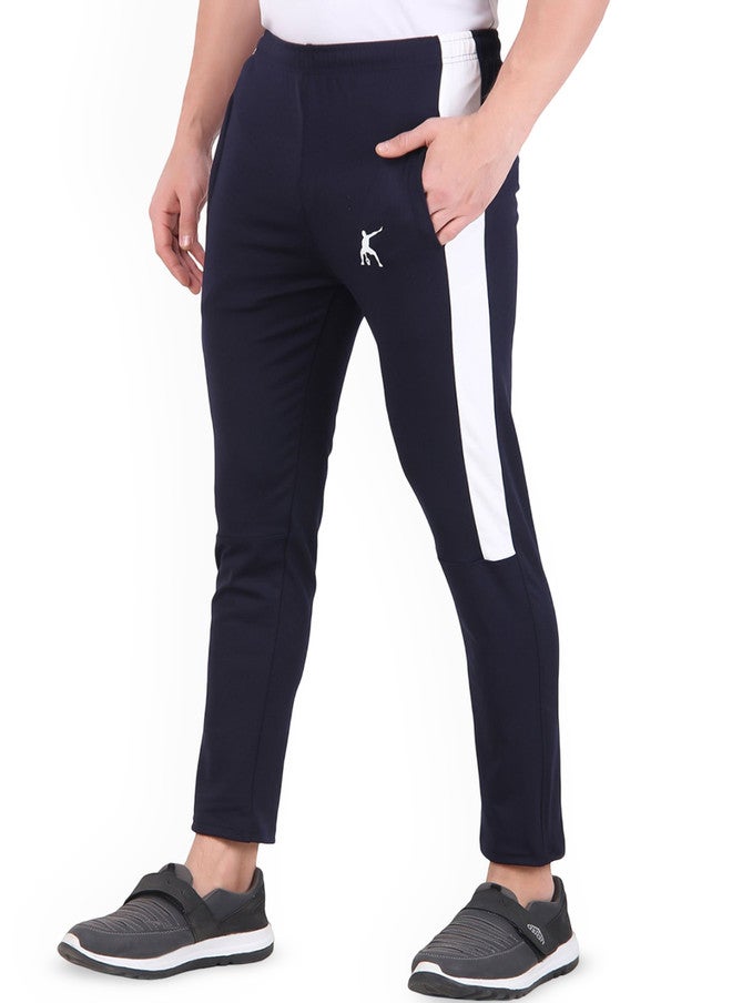 PREEN Men Striped Mid Rise Slim Fit Track Pants - Image 3