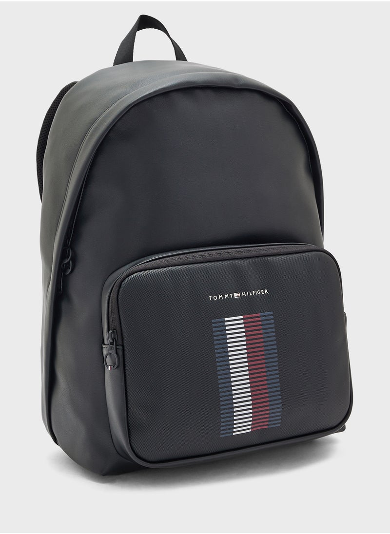 TOMMY HILFIGER حقيبة ظهر لوغو بيكي  - Image 3