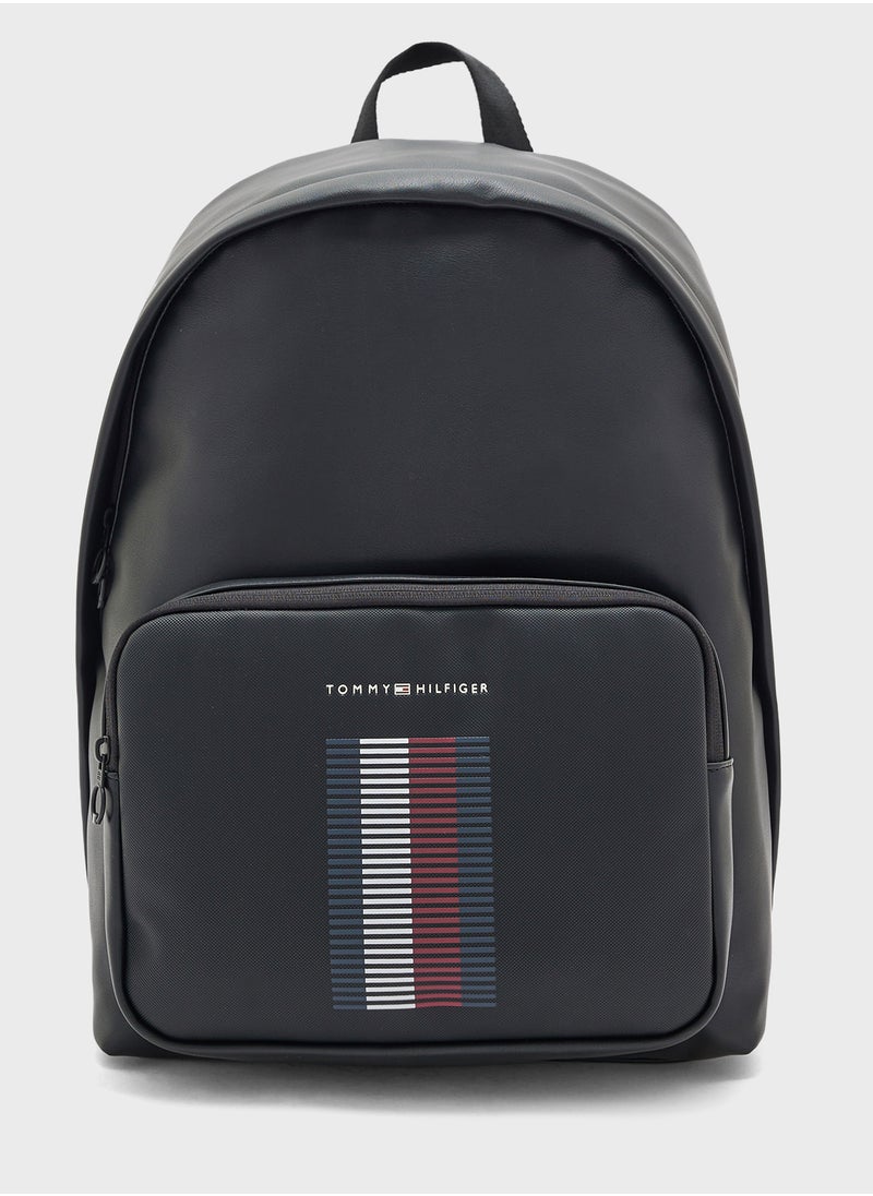TOMMY HILFIGER حقيبة ظهر لوغو بيكي  - Image 1