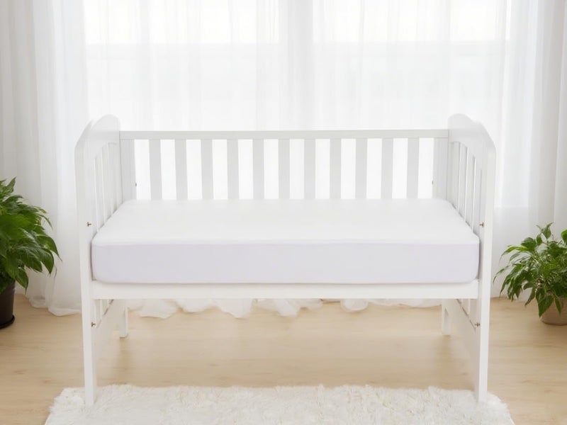 2 Pack Waterproof Fitted Crib Mattress Protector 52" x 28" - Quilted, Noiseless, Ultra-Soft & Breathable Crib & Toddler Mattress Pad Cover - Image 4