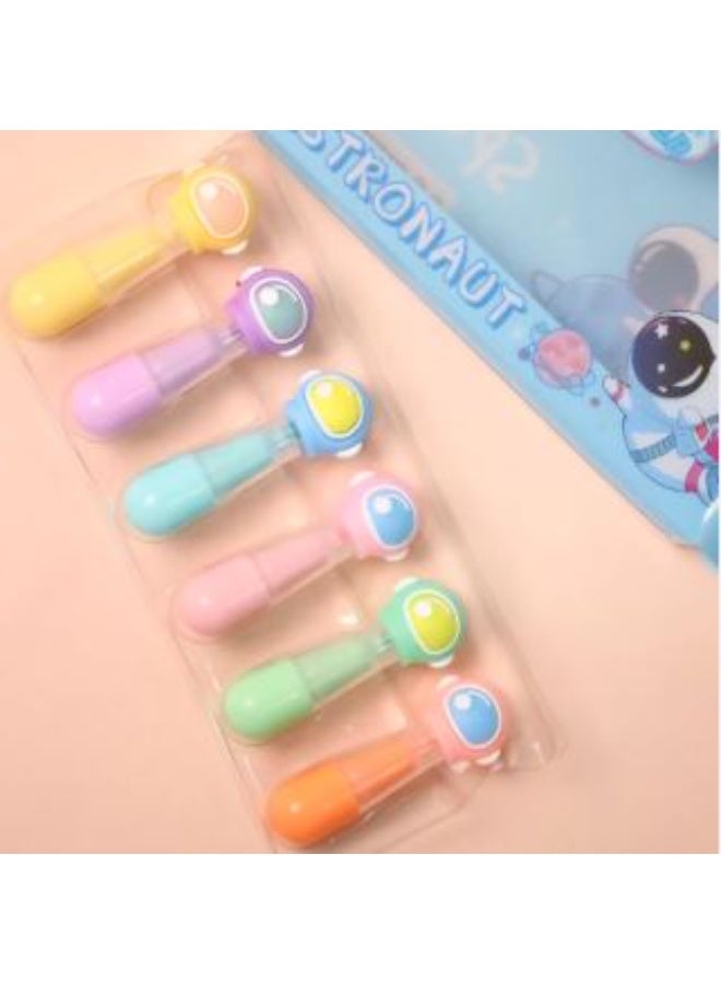 Moon Berry Cute Kawaii Highlighter-6Pcs - Image 1