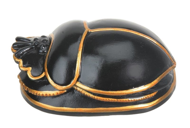 Egyptian Black Scarab Collectible Figurine
