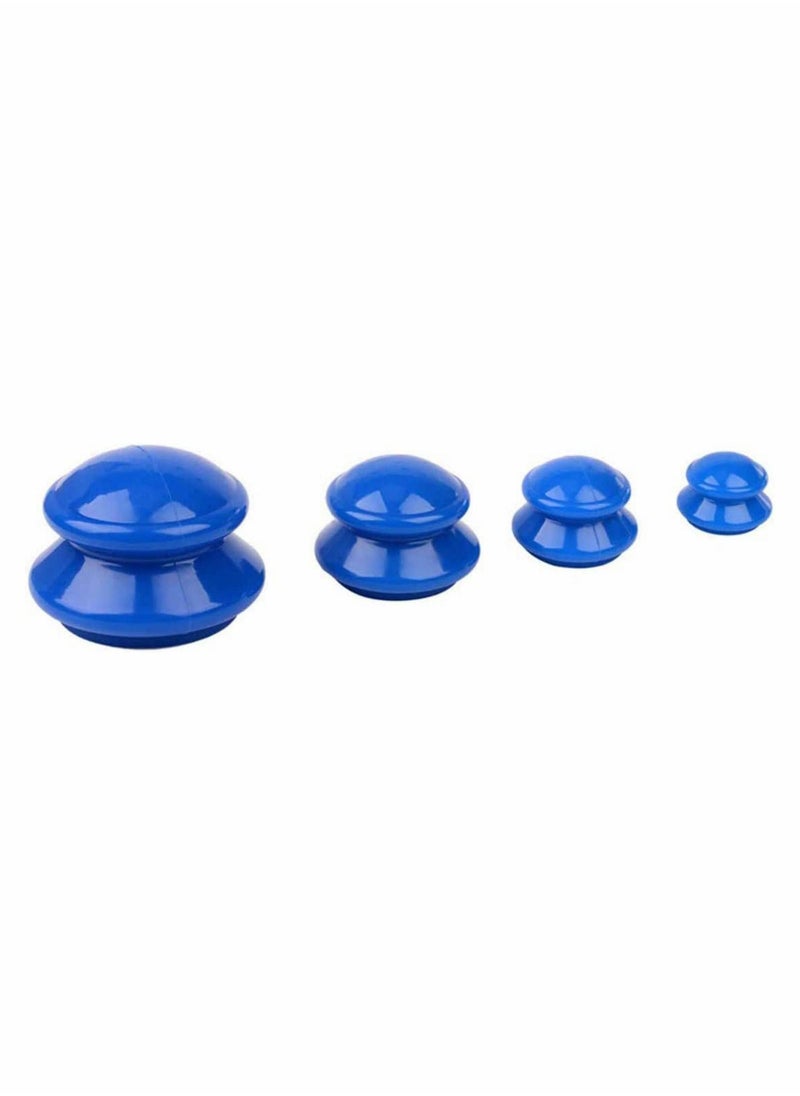 Y&D - Silicone Cupping Therapy Set 4PCS Massage Vacuum Cups, Anti Cellulite Acupuncture Massager Cup Kit, Portable Face Body - Image 1