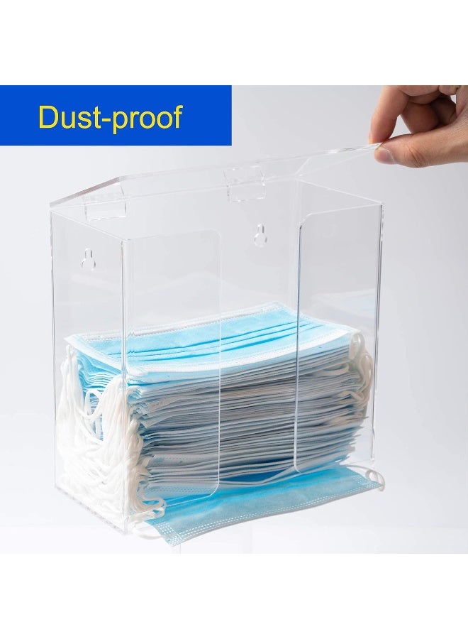TPGP Dispenser Box Acrylic Glove Holder Hygiene Station With Lid For Disposable Emesis Bag, Shoe Cover And Hairnet - Image 3