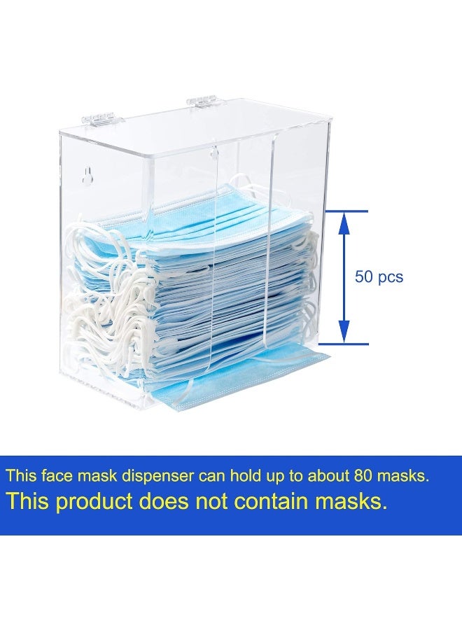 TPGP Dispenser Box Acrylic Glove Holder Hygiene Station With Lid For Disposable Emesis Bag, Shoe Cover And Hairnet - Image 4