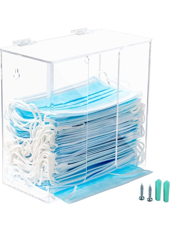 TPGP Dispenser Box Acrylic Glove Holder Hygiene Station With Lid For Disposable Emesis Bag, Shoe Cover And Hairnet - Image 1