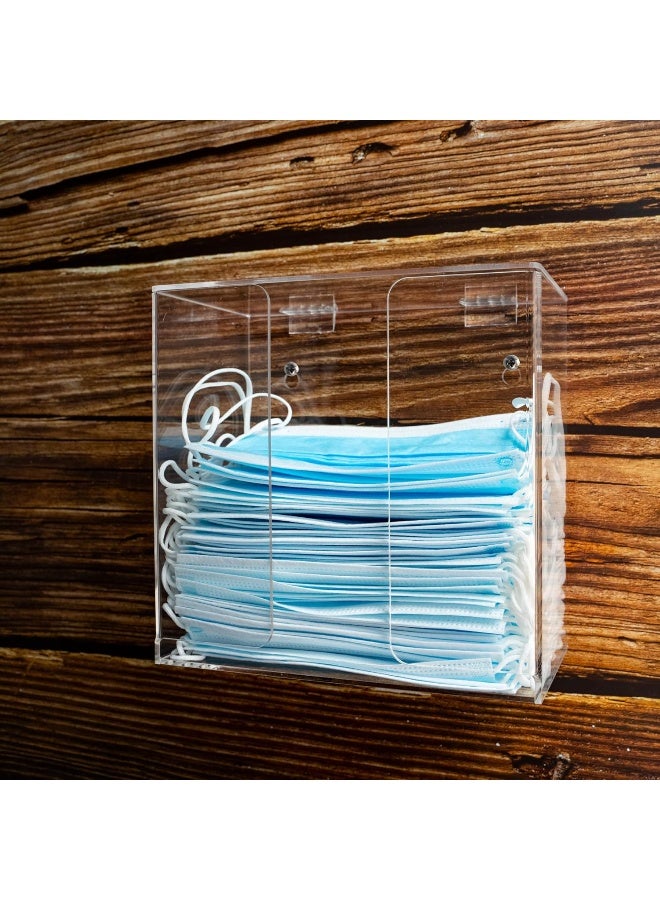 TPGP Dispenser Box Acrylic Glove Holder Hygiene Station With Lid For Disposable Emesis Bag, Shoe Cover And Hairnet - Image 2