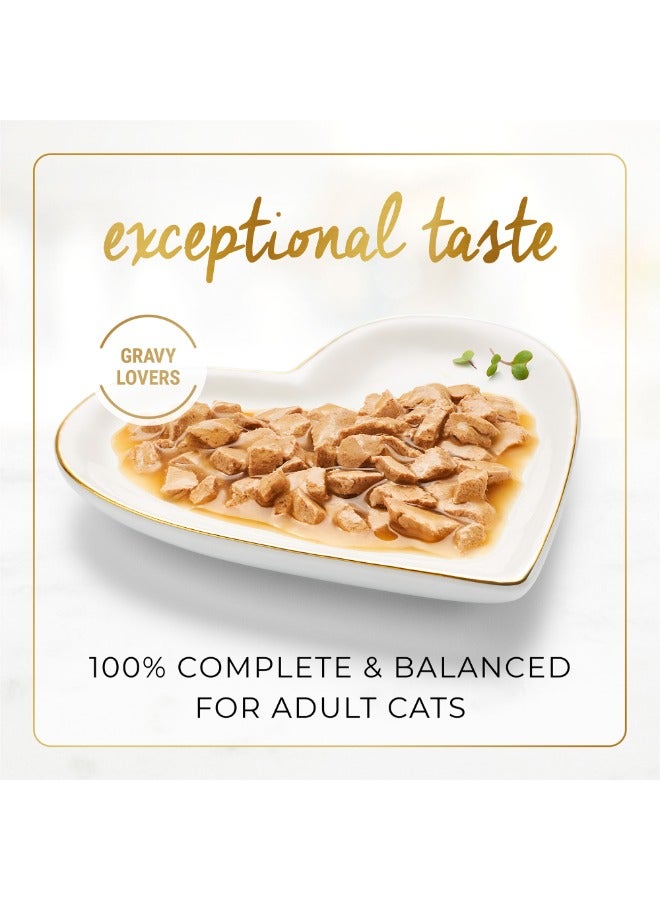Purina Fancy Feast عشاق الصلصة: طعام رطب للقطط بنكهة صلصة المأكولات البحرية مع سمك أبيض وتونة - Image 5