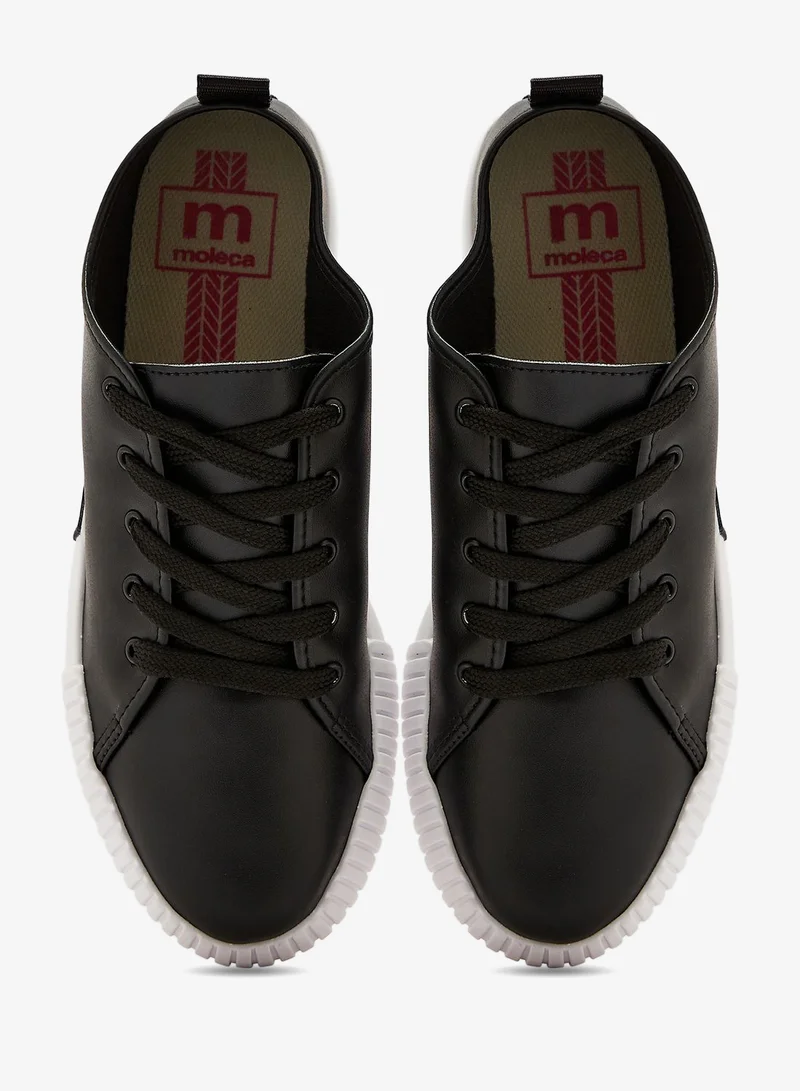 Moleca Black Comfort Women’s Sneakers – Lace-Up Ladies Sneakers & Casual Sneakers for Girls for Women | Best Price UAE