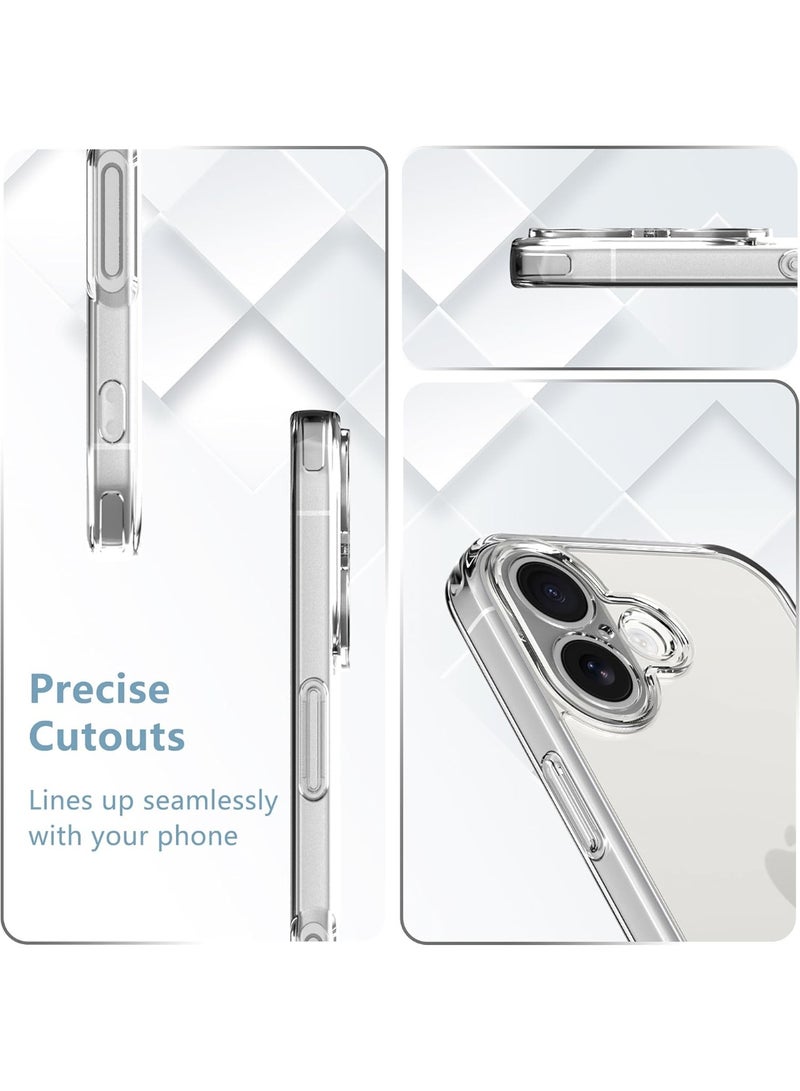 ELTRAZONE Designed for iPhone 17 Case – Anti-Yellowing Clear Shockproof Phone Cover with [2 Pack] Tempered Glass Screen Protector, 9H Hardness, Military-Grade Drop Protection, Supports Fingerprint Unlocking - Image 4