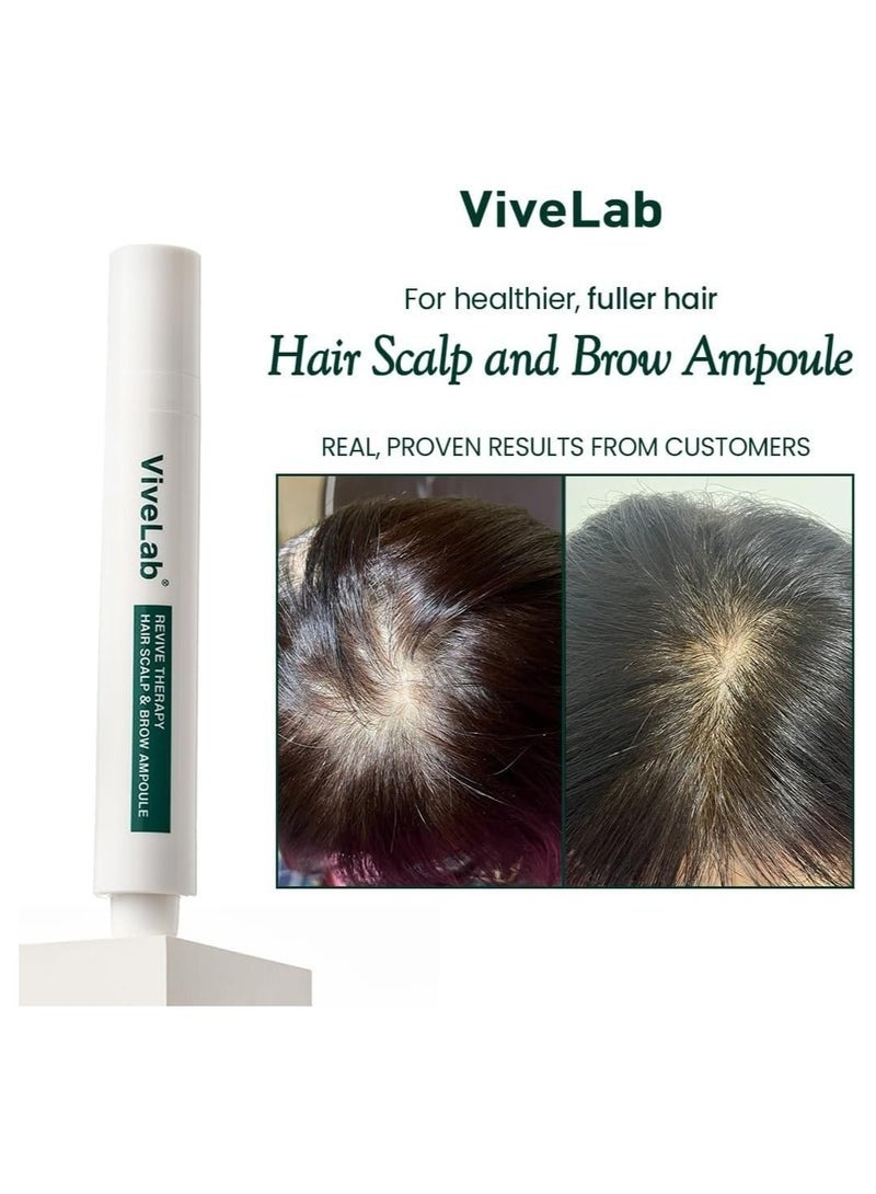 ViveLab Scalp&Hair Serum for Thinning Hair,15ml–Clinically Tested,Nourishing Formula with Biotin,peptide. Promotes Healthy Scalp&Fuller-Looking Hair - Image 2