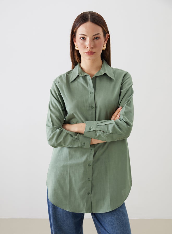 LC WAIKIKI Textured Women's Shirt Tunic - Image 1