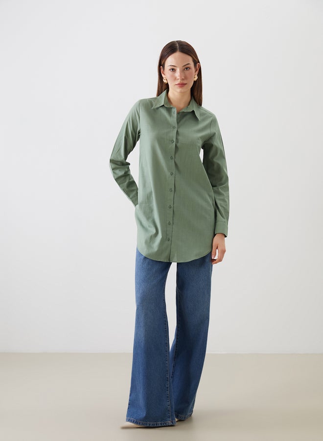 LC WAIKIKI Textured Women's Shirt Tunic - Image 2