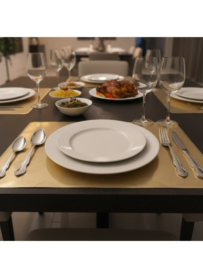12-Piece Luxury Table Mat Set - Flexible Plastic Placemats - Image 4