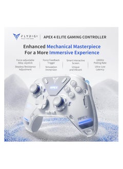 FlyDigi FLYDIGI APEX 4 Gaming Controller Force Feedback Trigger Force-Adjustable Alloy Joystick Full-Color LED Display 1500mAh 1000hz Report Rate Stereo Vibration TV/Android/Laptop  - Image 1