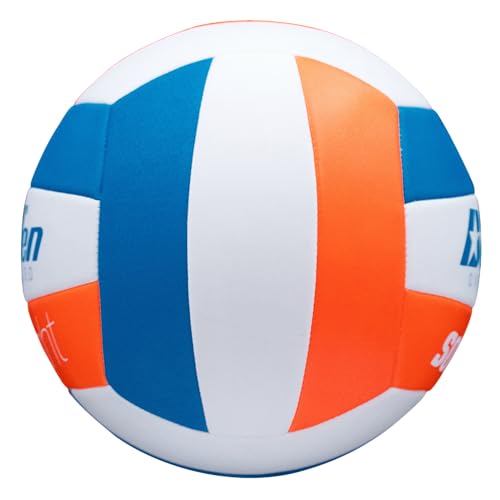 Baden | Softlight VXT2 | No Sting FlexFoam Cover | Youth Oversized Training Volleyball | K-5 Youth Players | 20% Larger + Lighter | Orange/Blue/White | Official Ball of BYOP - Image 4