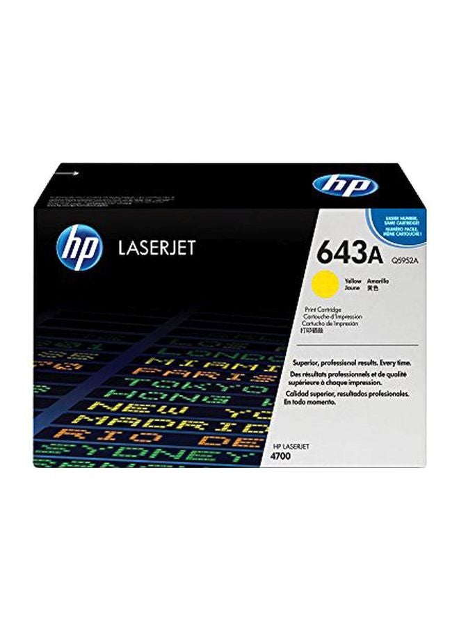 HP خرطوشة حبر لطابعة ليزر جيت 643A أصفر - Image 2