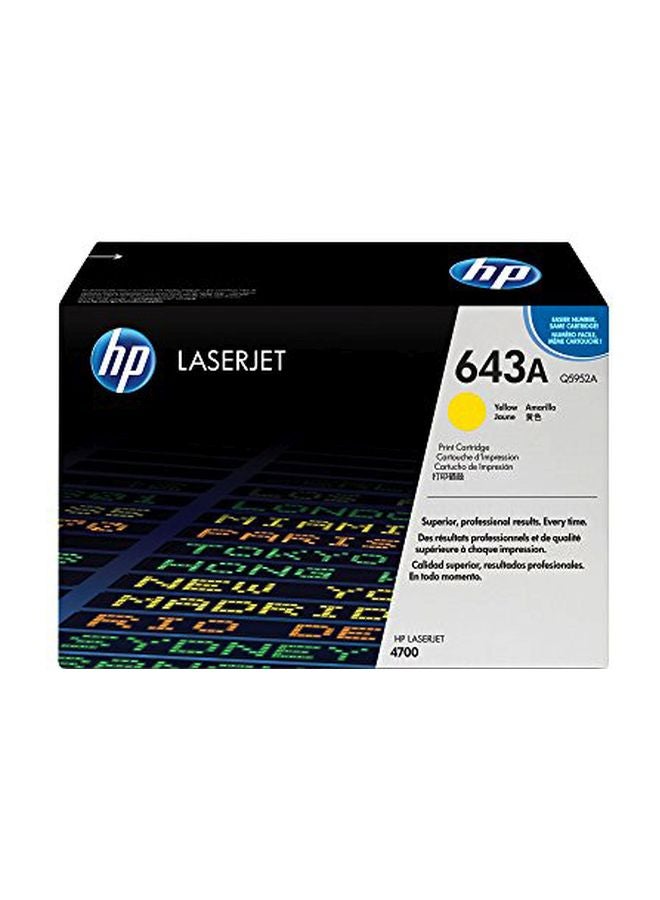 HP خرطوشة حبر لطابعة ليزر جيت 643A أصفر - Image 1