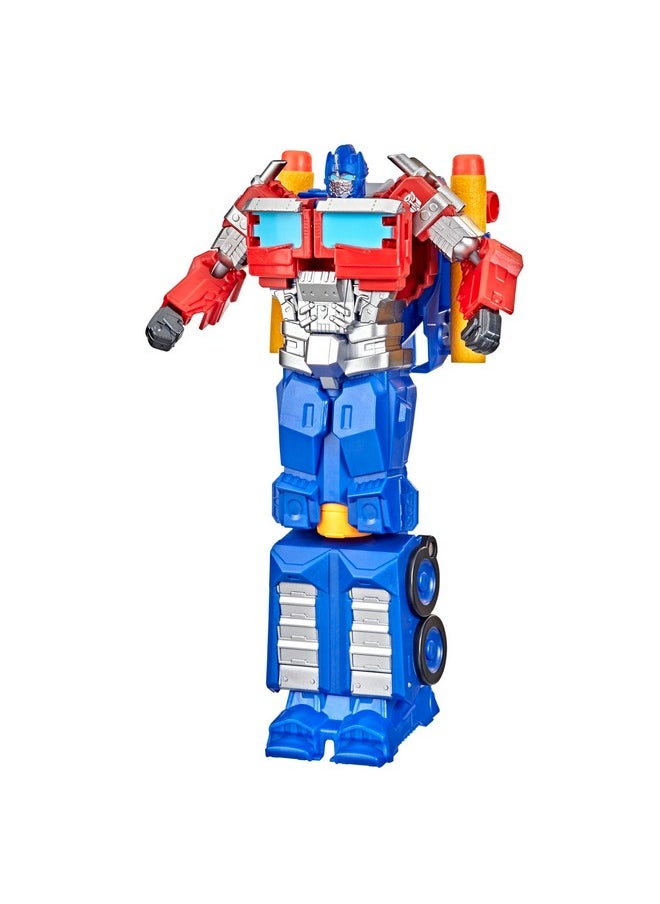 TRANSFORMERS - Toys Rise Of The Beasts Movie 2In1 Optimus Prime Blaster Powered By Nerf For Ages 6 And Up 7Inch - Image 1