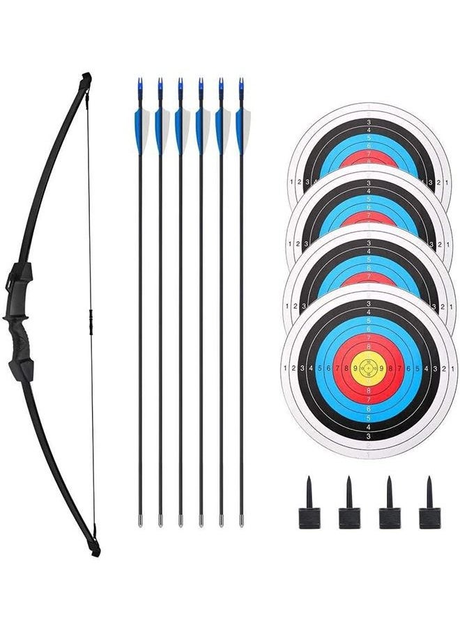 YelaJoy Kids Bow and Arrow Set, Upgraded Wear-Resistant Youth Bow and Arrow, Kids and Beginner Bow Practice Bow, With 6 Arrows and Accessories, For Outdoor Practice Sports Game Hunting, Easy to Install  - Image 1
