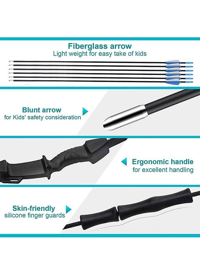 YelaJoy Kids Bow and Arrow Set, Upgraded Wear-Resistant Youth Bow and Arrow, Kids and Beginner Bow Practice Bow, With 6 Arrows and Accessories, For Outdoor Practice Sports Game Hunting, Easy to Install  - Image 3