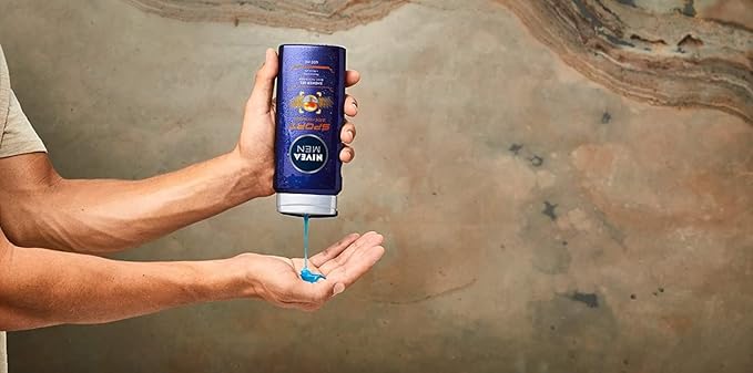 NIVEA MEN Sport Shower Gel 6 x 400ml Refreshing Body Wash with Lime Scent Allin1 Shower Gel for Men Strong NIVEA MEN Shower Gel - Image 4
