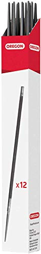 Oregon 5/32" (4.0 mm) Professional Chainsaw Chain Sharpening Round Files to Sharpen 1/4", 3/8" Low Profile Saw Chains, 12 Pack (70504) - Image 1