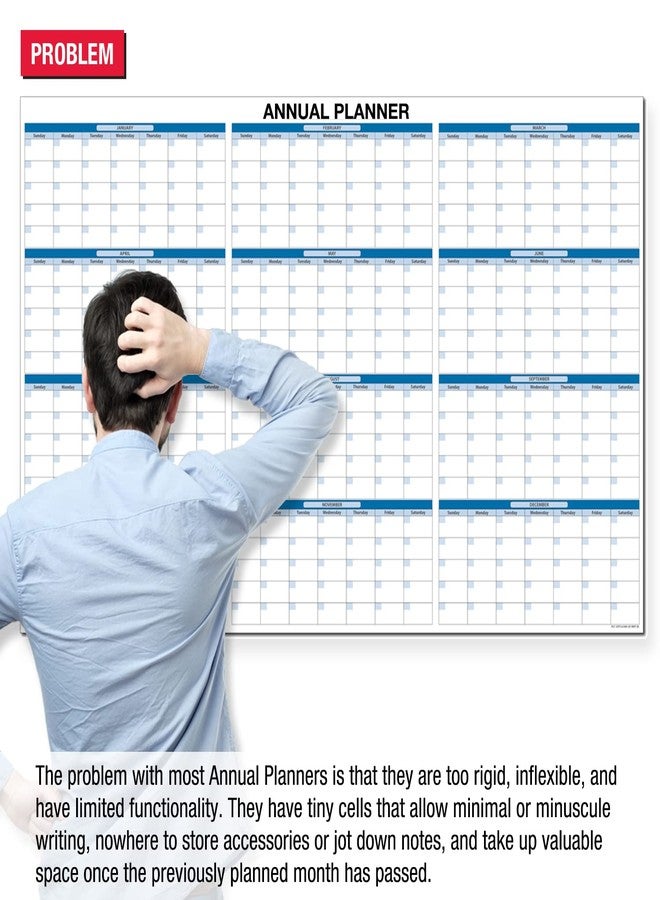 Ultimate Office Magnetic Dy-Erase Whiteboard Modular Monthly Planning Calendar (1 Each) - Image 2