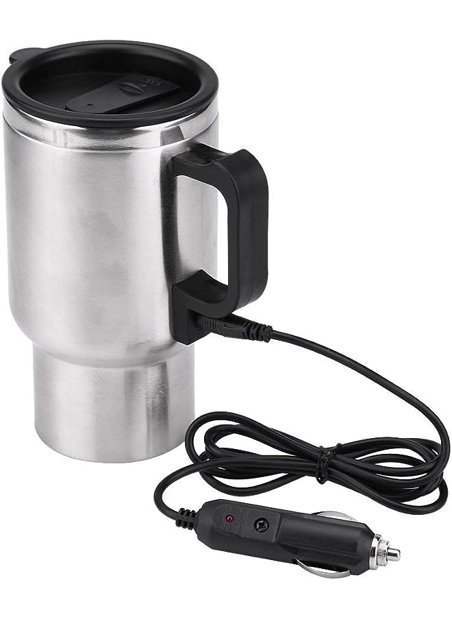 PROMASS Kettle Boiler 450ml Car Heating Travel Cup Stainless Steel Mug Car Coffee Cup Warmer with DC 12V Charger for Car - Image 1