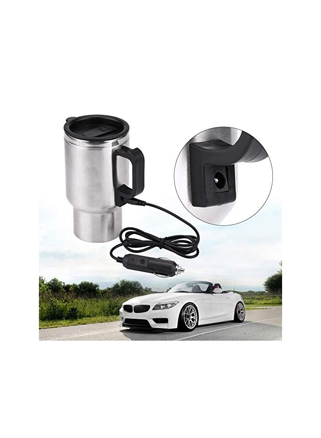 PROMASS Kettle Boiler 450ml Car Heating Travel Cup Stainless Steel Mug Car Coffee Cup Warmer with DC 12V Charger for Car - Image 3
