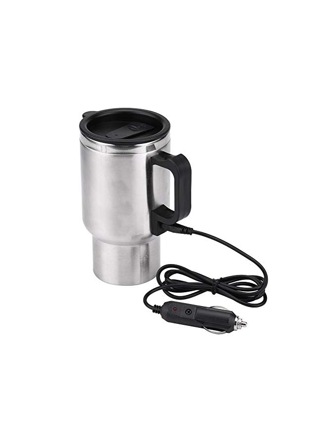 PROMASS Kettle Boiler 450ml Car Heating Travel Cup Stainless Steel Mug Car Coffee Cup Warmer with DC 12V Charger for Car - Image 2