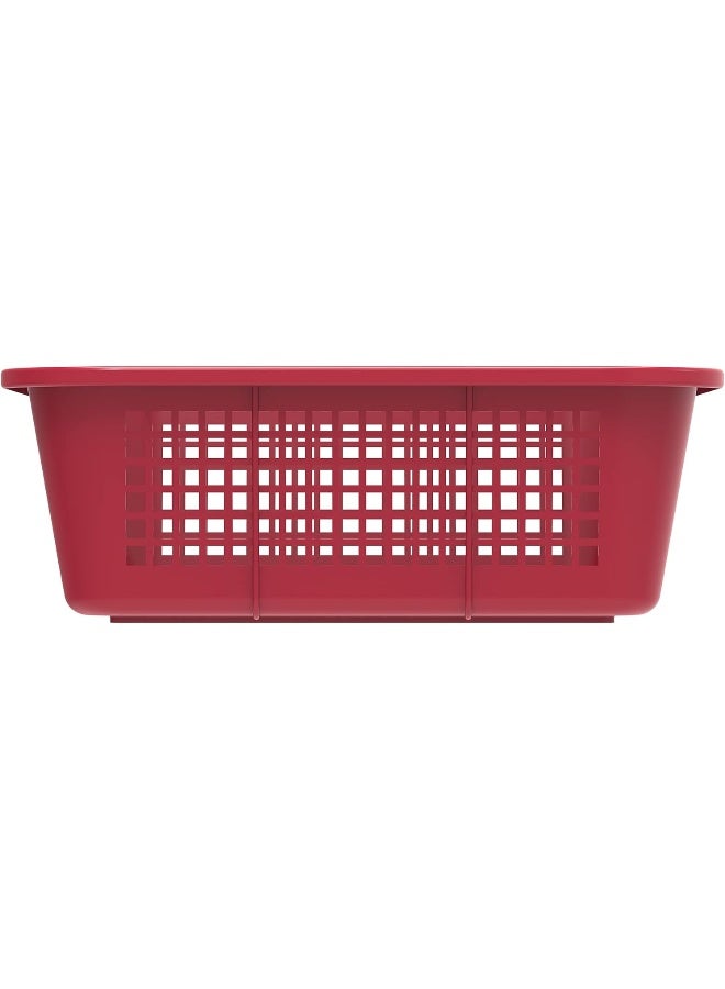 Cosmoplast Small Fruit Tray Storage Basket, Dark Red - Image 2