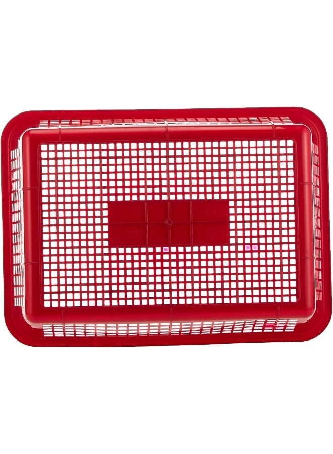 Cosmoplast Small Fruit Tray Storage Basket, Dark Red - Image 5