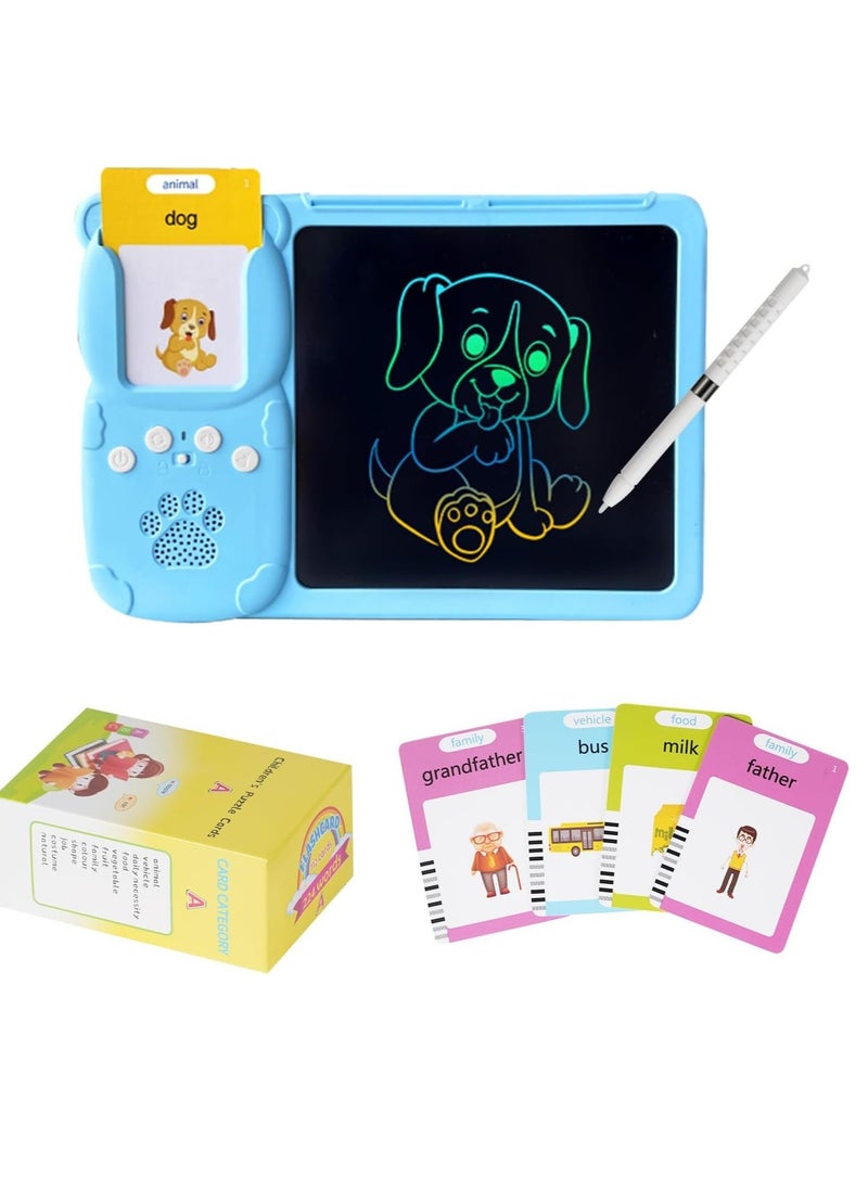 510 Words Talking Flash Cards Lcd Writing Tablet For 3-8 Years Toddlers 2-In-1 Read&Write Toys Early Education Device (510 Words)  - Image 1