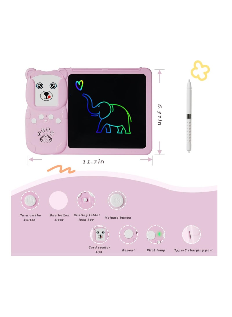 510 Words Talking Flash Cards Lcd Writing Tablet For 3-8 Years Toddlers 2-In-1 Read&Write Toys Early Education Device (510 Words)  - Image 4