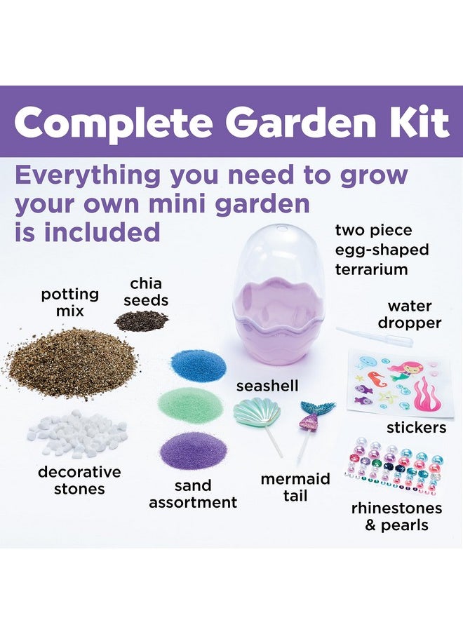 Creativity for Kids Mini Garden Mermaid Terrarium Kit - Crafts And Gifts For Girls Ages 6-8+, Stocking Stuffers  - Image 5