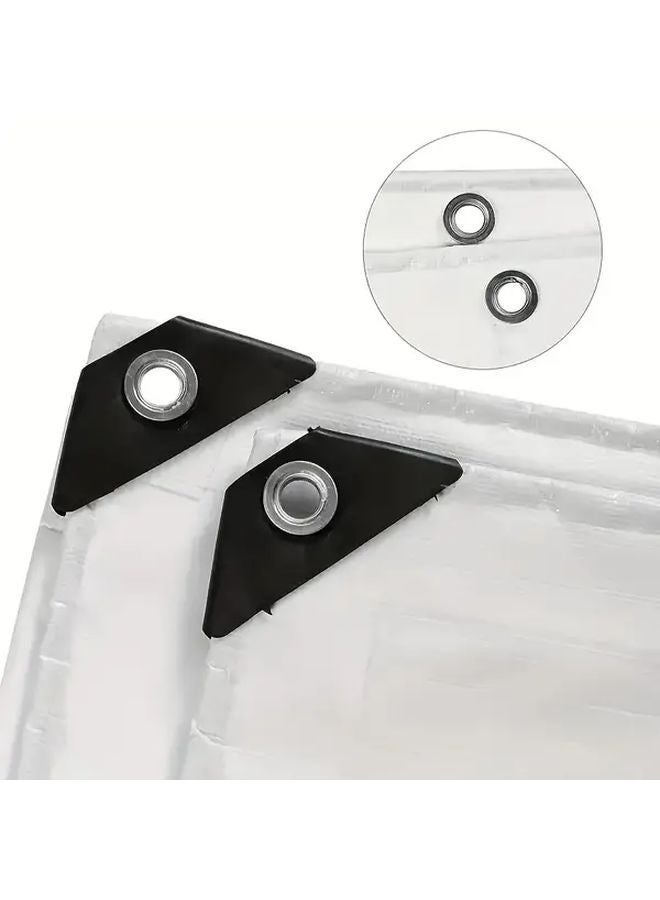 Waterproof Heavy Duty Tarp Cover 118.11x157.48 Inch Reinforced Grommets Outdoor Use - Image 4