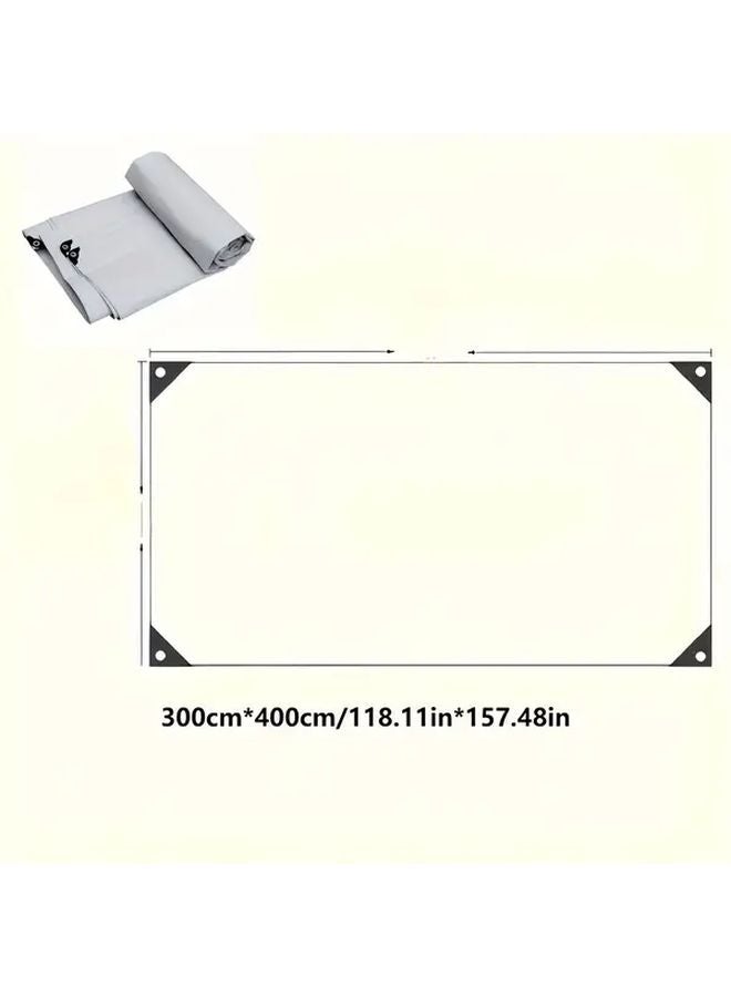 Waterproof Heavy Duty Tarp Cover 118.11x157.48 Inch Reinforced Grommets Outdoor Use - Image 1