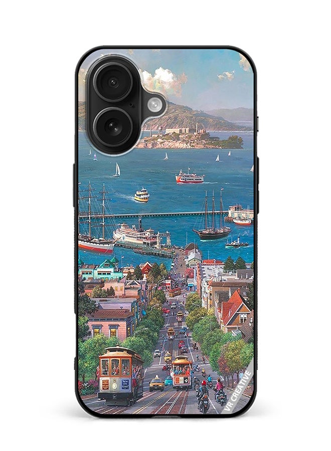 Protective Case Cover For Apple iPhone 16 Plus Park West Gallery Design Multicolour