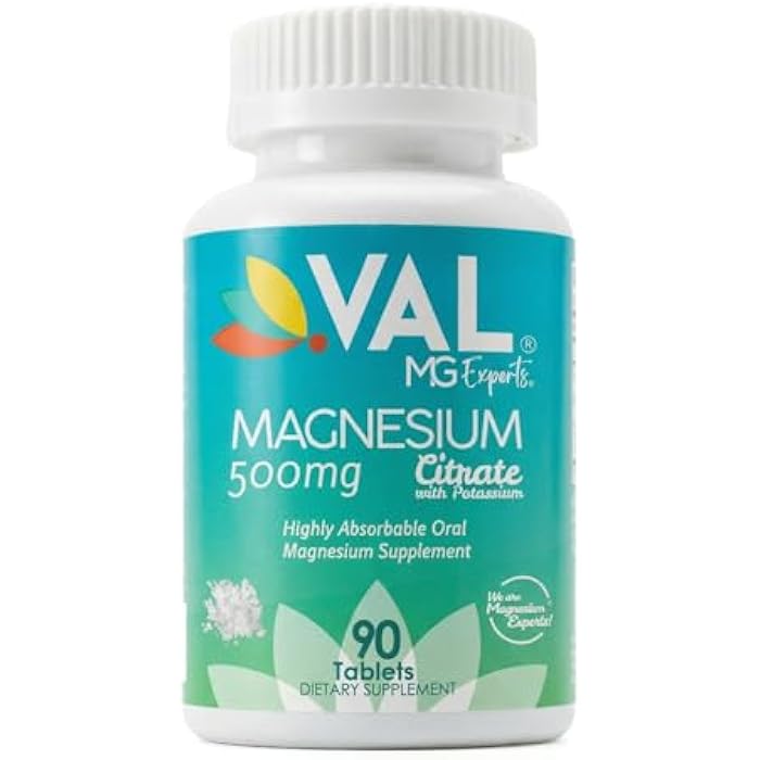 VAL Magnesium Citrate + B6 + Potassium, 90 Tablets - Image 2