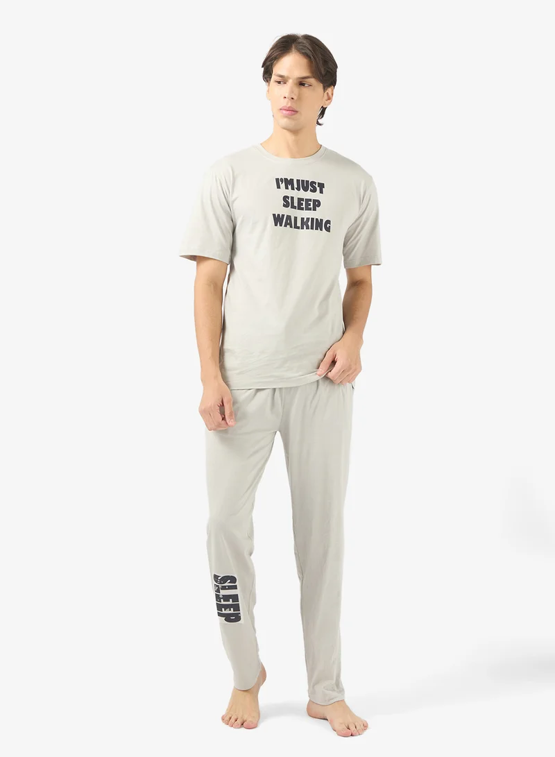 Nightwear T-Shirt & Pants Set