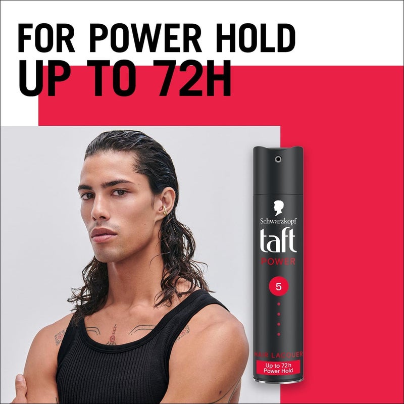 Taft Lacquer Black Hair Spray, 250ml - Image 4