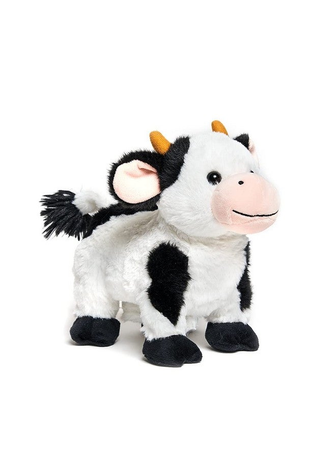 Cuddle Barn بقرة أصدقاء المزرعة؛ دمية قماشية متحركة تغني وتمشي وتلوح بذيلها على أنغام أغنية أول ماكدونالد 8 بوصات - Image 3