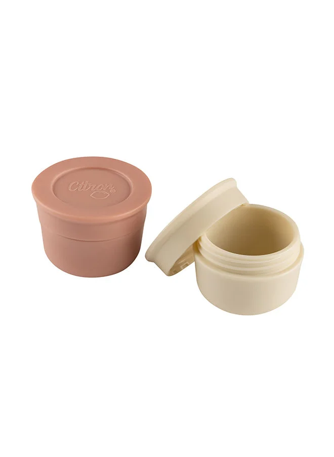 Citron Mini Sauce Containers Blush Pink/Cream